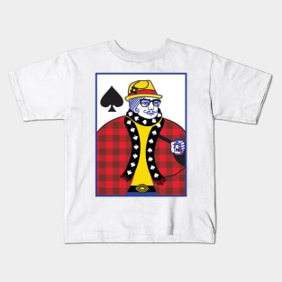 Hipster King of Spades Kids T-Shirt